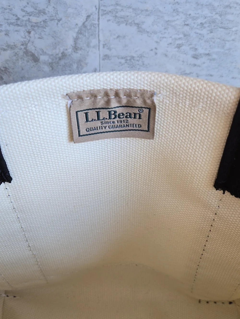 NWT L.L. Bean Japan Exclusive Web Handle Canvas Boat & Tote Black Mini